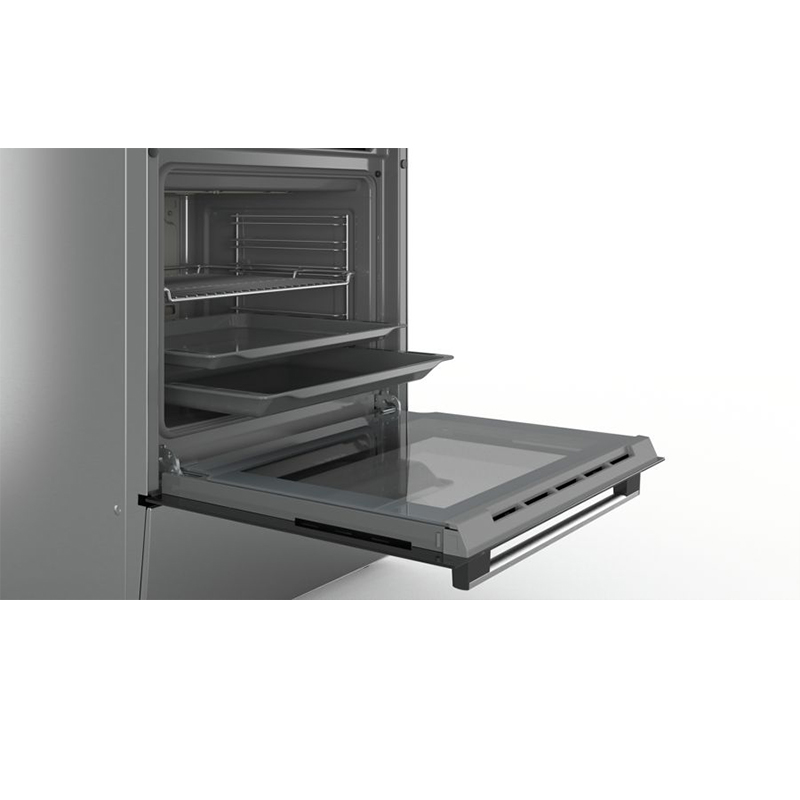 Bosch HXQ38AE50M 4 Gas Cooker + 1 Electric Oven - Stainless Steel