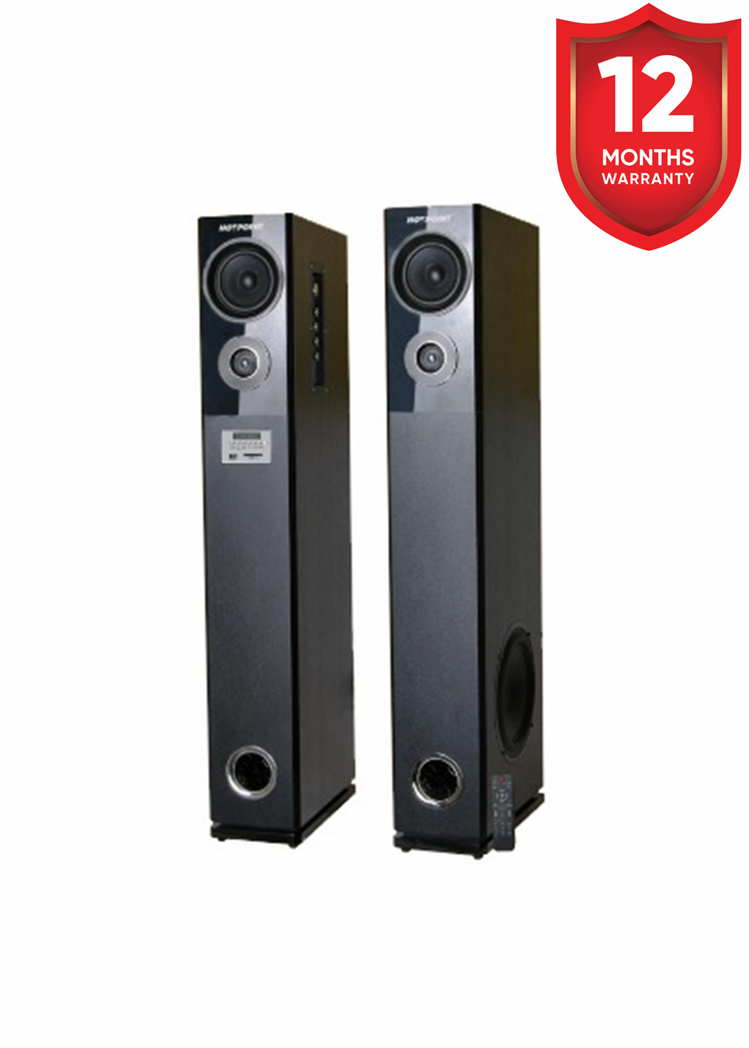 Von HA24020BT/VEA2402ET 2.0 Active Speakers, Tall boy Subwoofer, Bluetooth - 240W