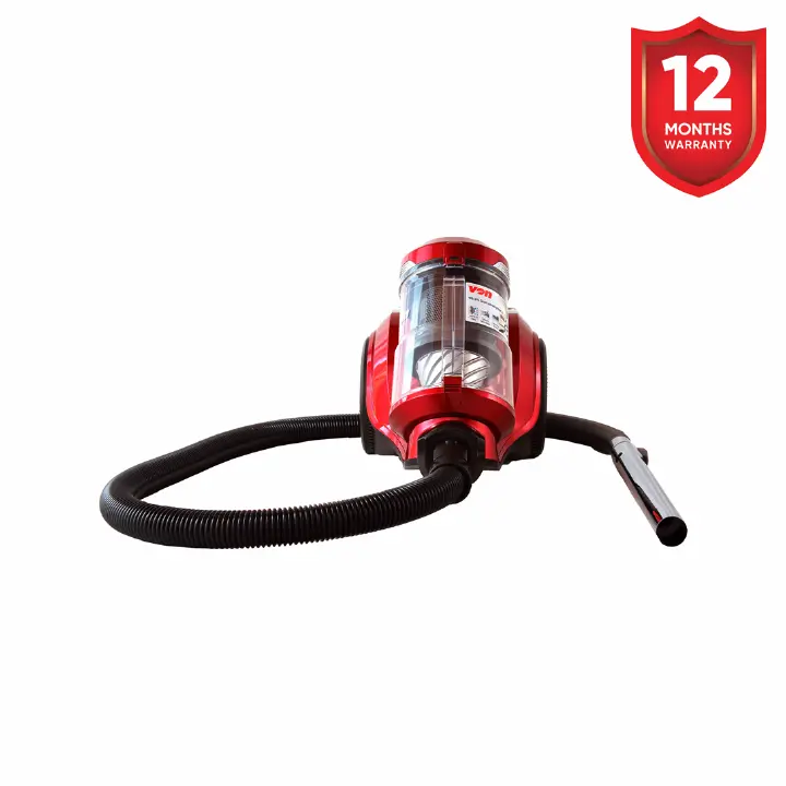 Von Powerful Cyclonic Suction VAVC-16DMR Dry Bagless Vacuum Cleaner 1.6L Silent Motor System for Low Noise Metal Telescopic Tube