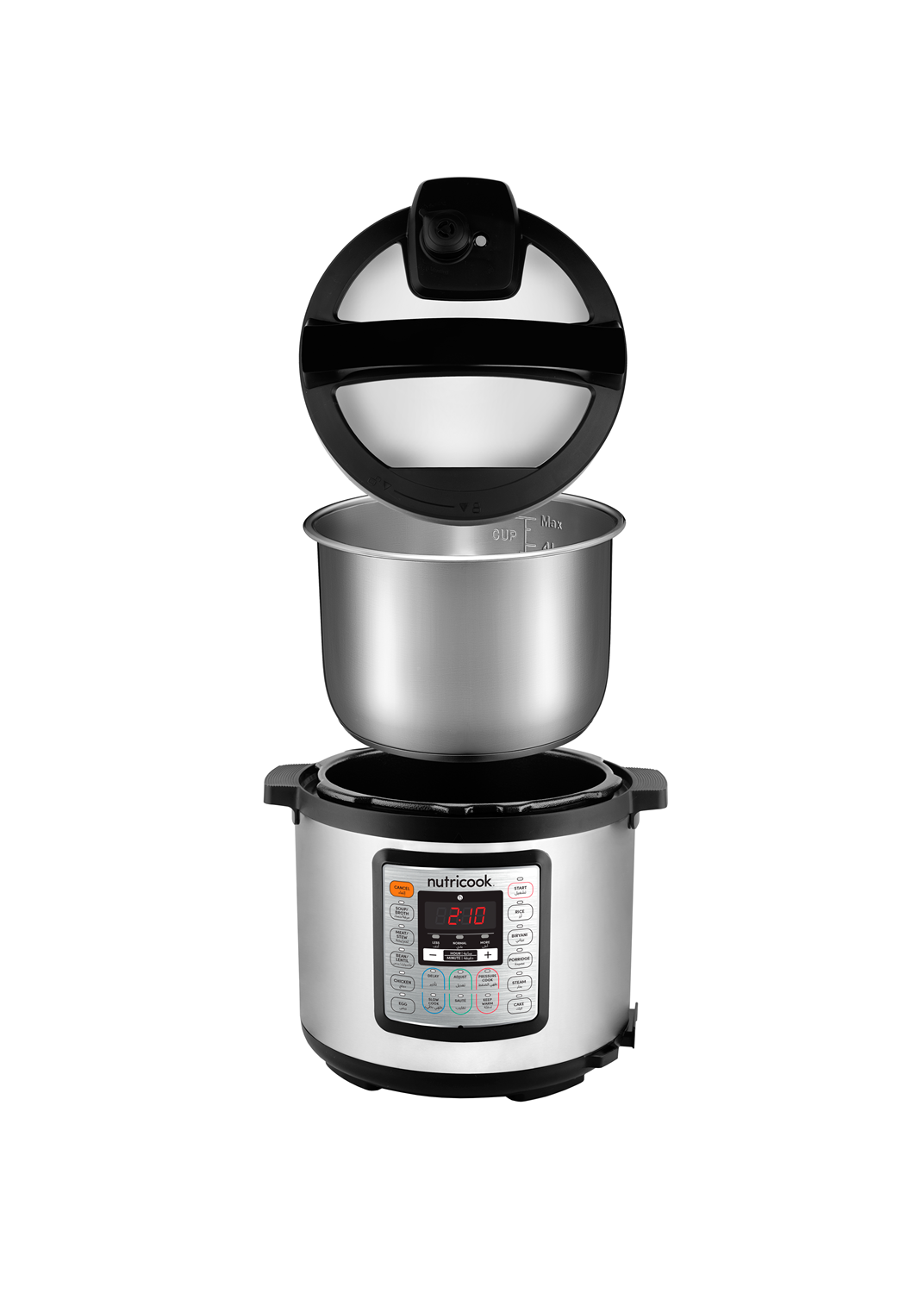 Hotpoint von Stainless steel inner pot Nutricook 9 appliances in 1 NC-SPEK6 Eko Smart Pot Pressure Cooker 11 safety mechanisms Cooks up to 70% faster