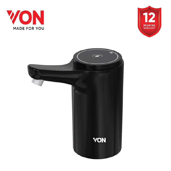 Von Portable Water Dispenser VADZ0002K - USB Rechargeable Drinking Water Wireless Bottle Water Pump Touch button Charging Cable & Silicone Pipe are Included
