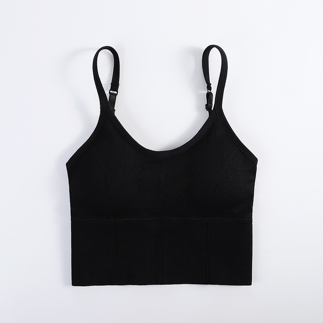 2pcs Breathable Sports Bra Anti-sweat Fitness Top Seamless Yoga Bra Shockproof Crop Top Women