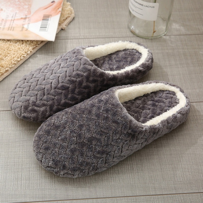 Leopard Soft Bottom Home Slippers Women Indoor Non-Slips Shoes for Bedroom House Warm Shoes