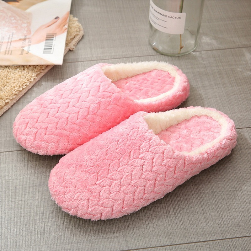 Leopard Soft Bottom Home Slippers Women Indoor Non-Slips Shoes for Bedroom House Warm Shoes