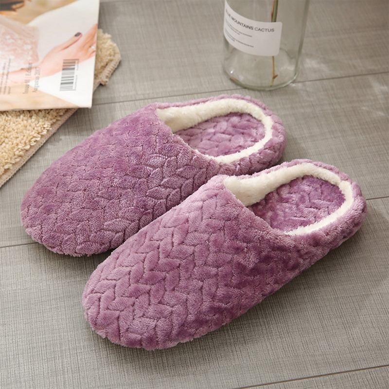 Leopard Soft Bottom Home Slippers Women Indoor Non-Slips Shoes for Bedroom House Warm Shoes