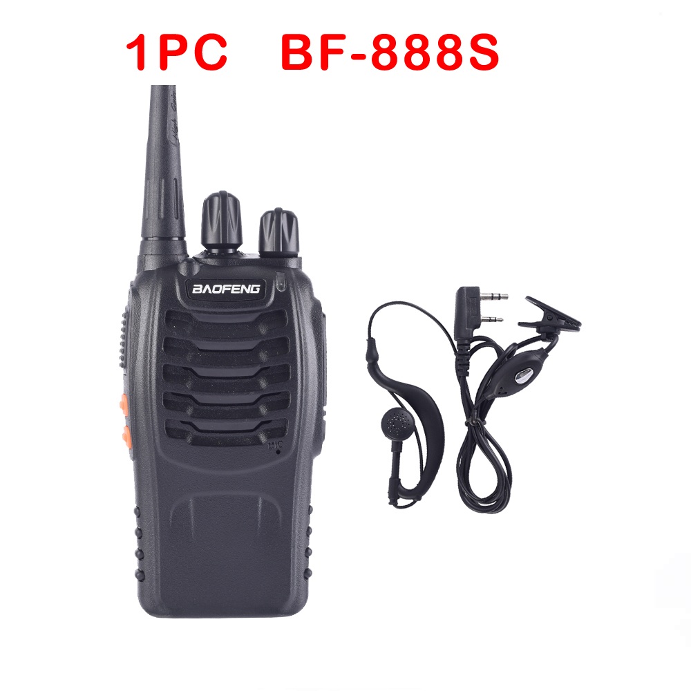 1PC /2PCS bf-888s Walkie Talkie Radio Station UHF Portable Transceiver