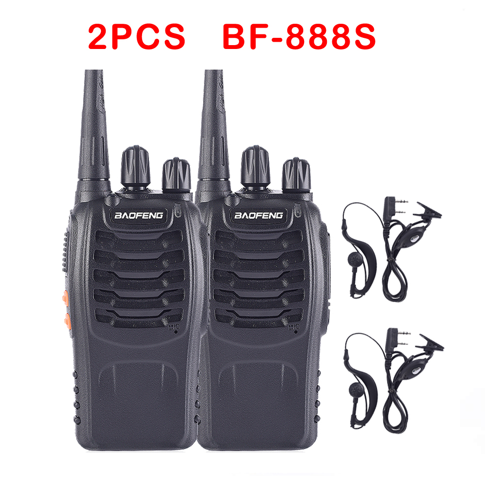 1PC /2PCS bf-888s Walkie Talkie Radio Station UHF Portable Transceiver