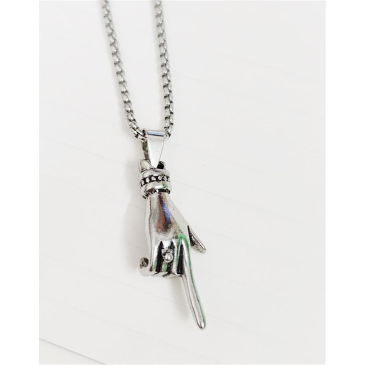 2021 Men New Pendant Finger Chain Boy Necklace Fashion Ins Pendant T-shirt Watch Accessories Jewelry