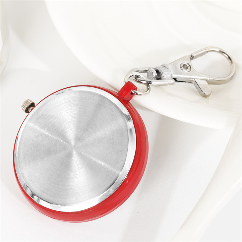 Luminous Display Keychain Nurse Pocket Watches Arabic Numerals Pendant Clock Gifts for Nurse Doctor