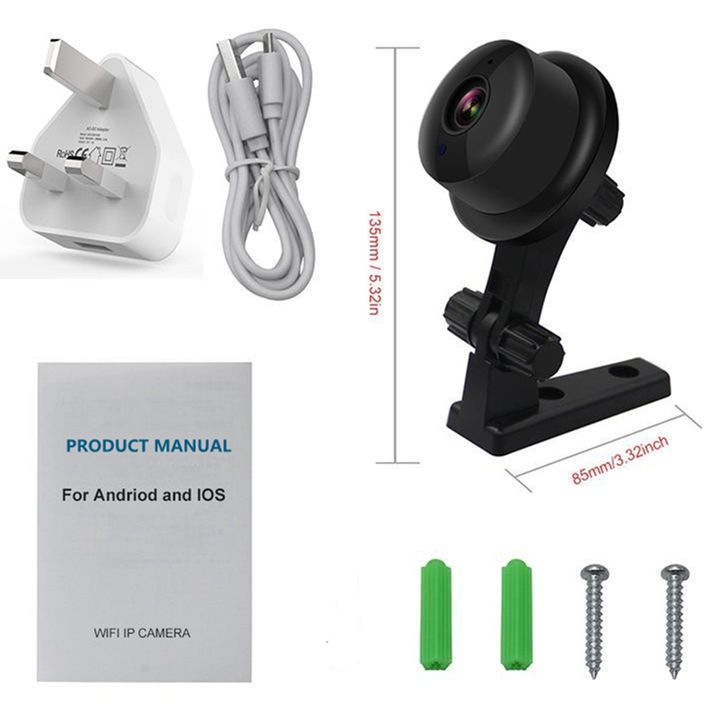 Security Cameras CCTV Night Vision Motion Detection TF Card Slot Systems Mini WiFi Camera Home