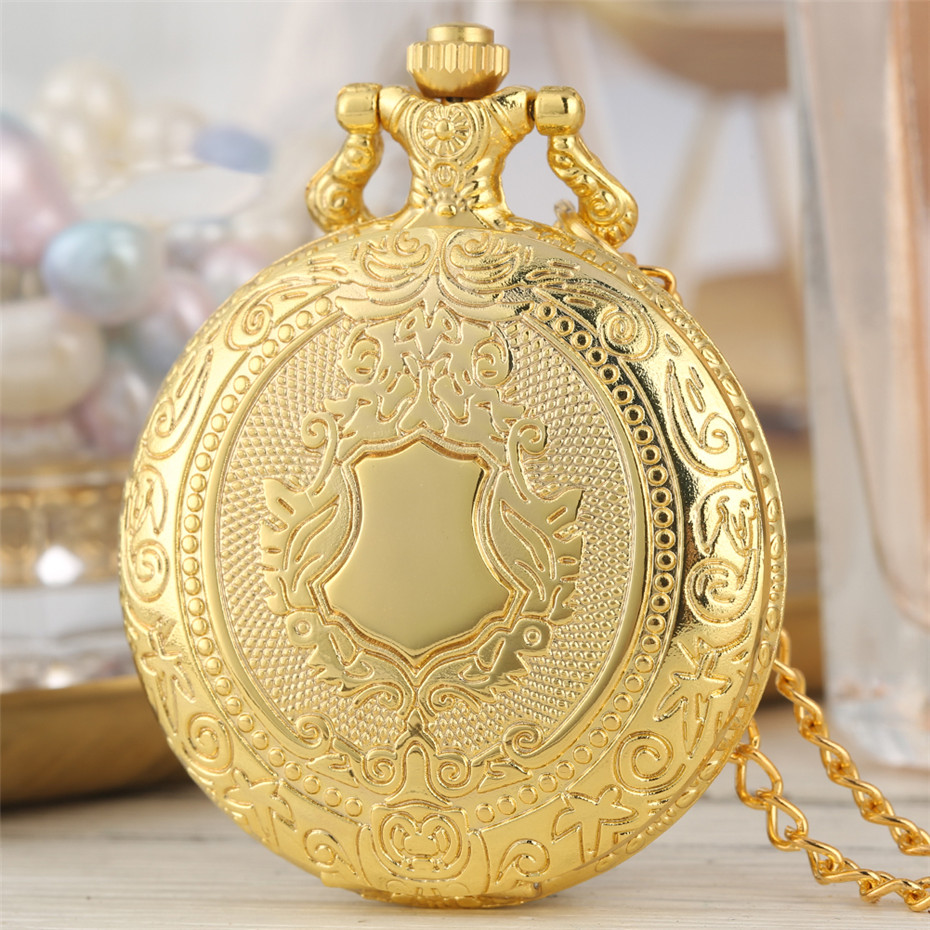 Exquisite Retro Fashion Pendant Pocket Watch With Silver Necklace Chain