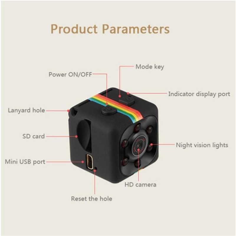 Full HD Infrared Night Vision Camera Recorder Mini HD 1080P DVR Camera