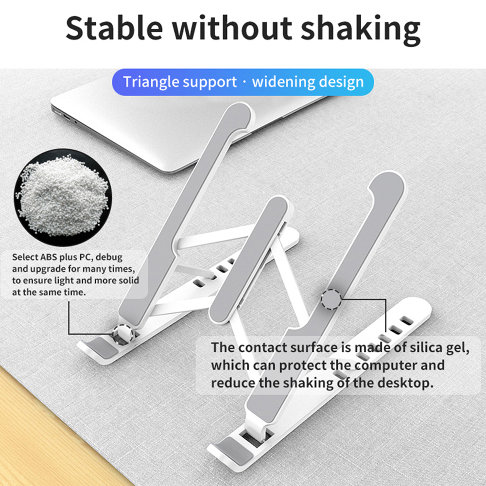 11-17 inch Laptop Stand Foldable Notebook Stand Holder For Laptop Cooling Bracket Plastic