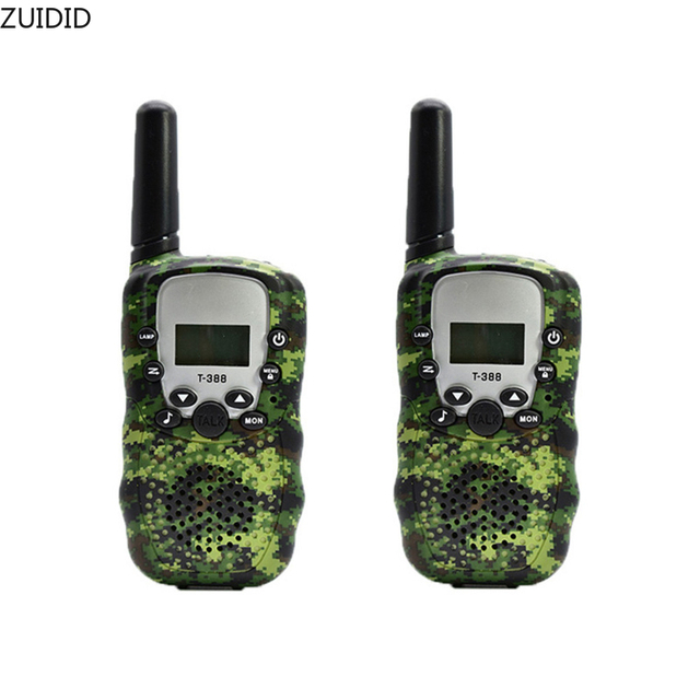 2Pcs Walkie Talkie Children Comunicador Kids Radio Distance 2-3km 1 Pair Camouflage Walkie Talkies