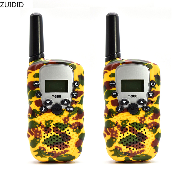 2Pcs Walkie Talkie Children Comunicador Kids Radio Distance 2-3km 1 Pair Camouflage Walkie Talkies