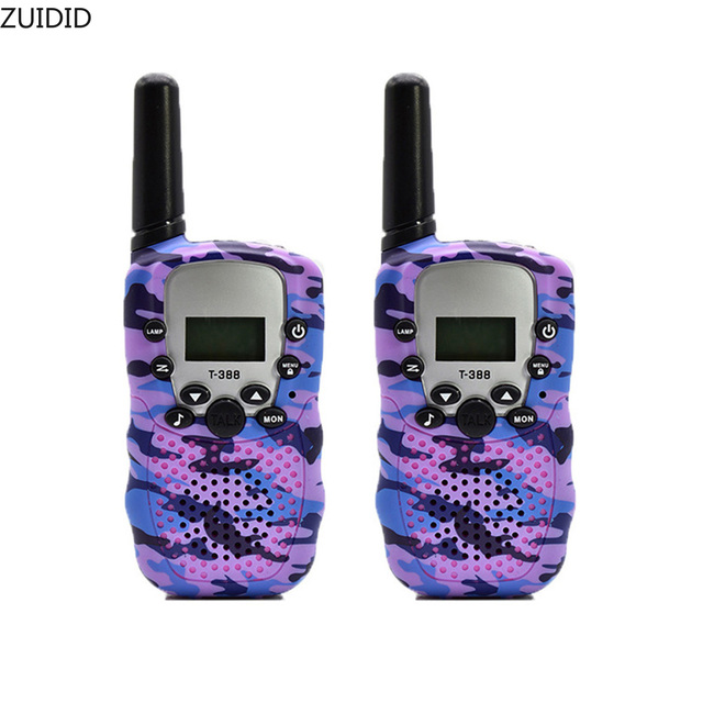 2Pcs Walkie Talkie Children Comunicador Kids Radio Distance 2-3km 1 Pair Camouflage Walkie Talkies