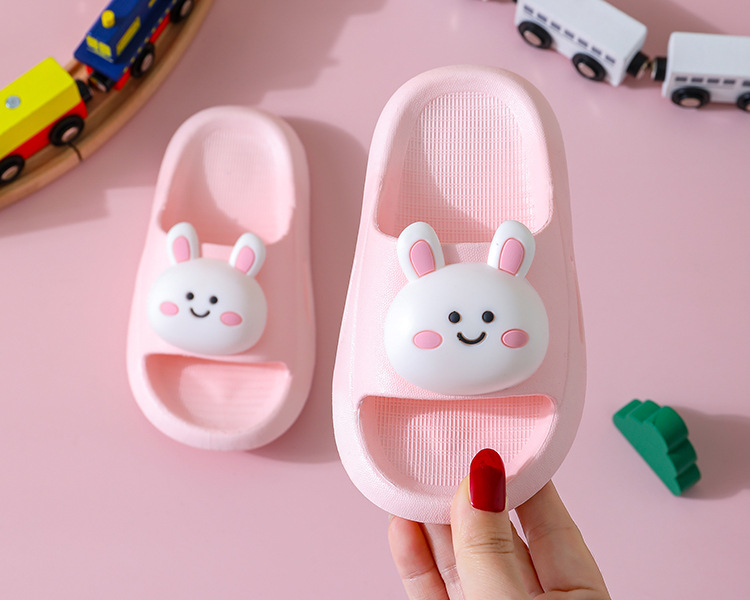 2021 boys and girls non-slip PVC cute soft bottom beach sandals home bathroom slippers