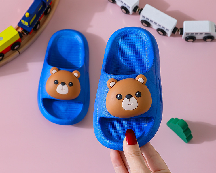 2021 boys and girls non-slip PVC cute soft bottom beach sandals home bathroom slippers
