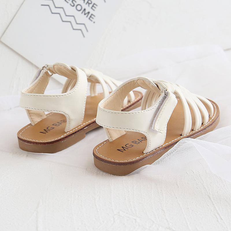 Children's woven sandals fashion casual shoes soft baby girl beach shoes summer new style 2021