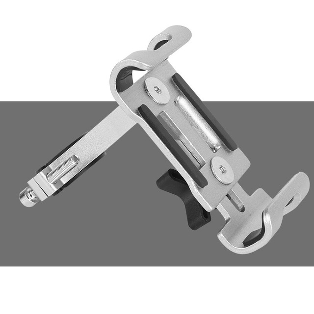 Metal Motorcycle Bike Phone Holder Aluminum Alloy Anti-slip Bracket GPS Clip Universal Bicycle Phone Stand for all Smartphones