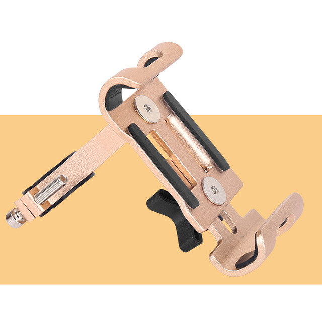 Metal Motorcycle Bike Phone Holder Aluminum Alloy Anti-slip Bracket GPS Clip Universal Bicycle Phone Stand for all Smartphones