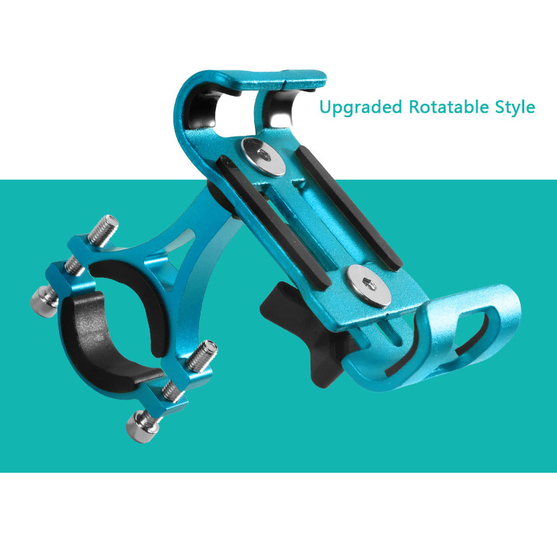 Metal Motorcycle Bike Phone Holder Aluminum Alloy Anti-slip Bracket GPS Clip Universal Bicycle Phone Stand for all Smartphones