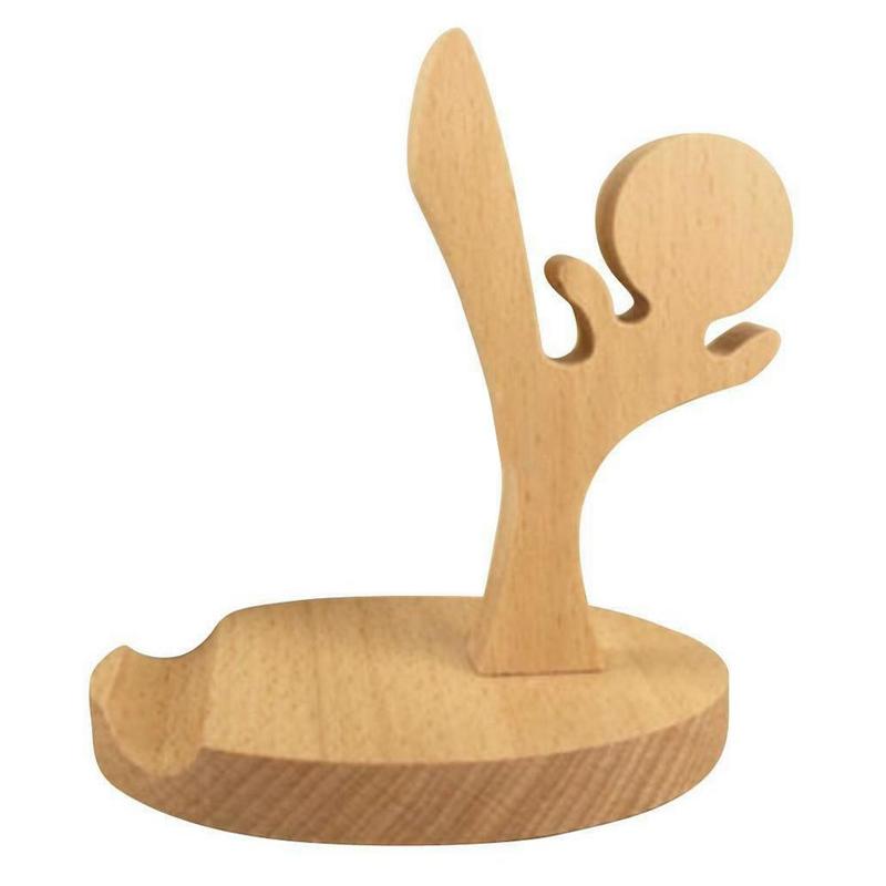Universal Wood Phone Storage Holders Hand-Made Cute Mini Stand Kung Smartphone Fu Horse Phone Anti Stand Sliding Horse M7E3