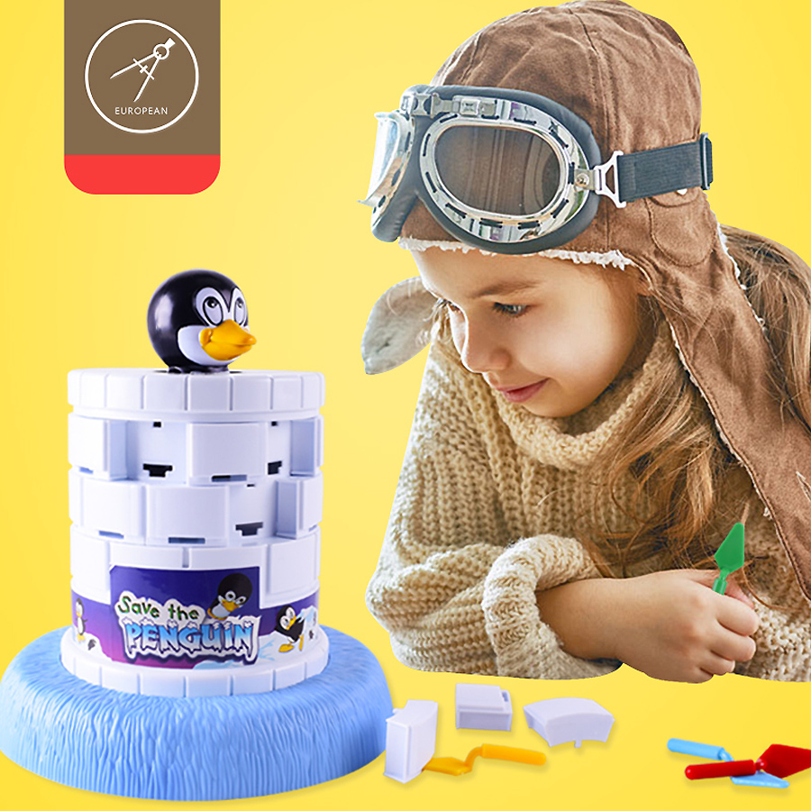Save the Penguin Ice Game, Fun Challenging Kids Game Help Save the Penguin by Taking Turns Digging Out the Ice for 2 + Players