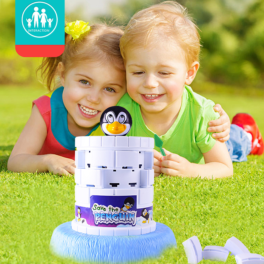 Save the Penguin Ice Game, Fun Challenging Kids Game Help Save the Penguin by Taking Turns Digging Out the Ice for 2 + Players