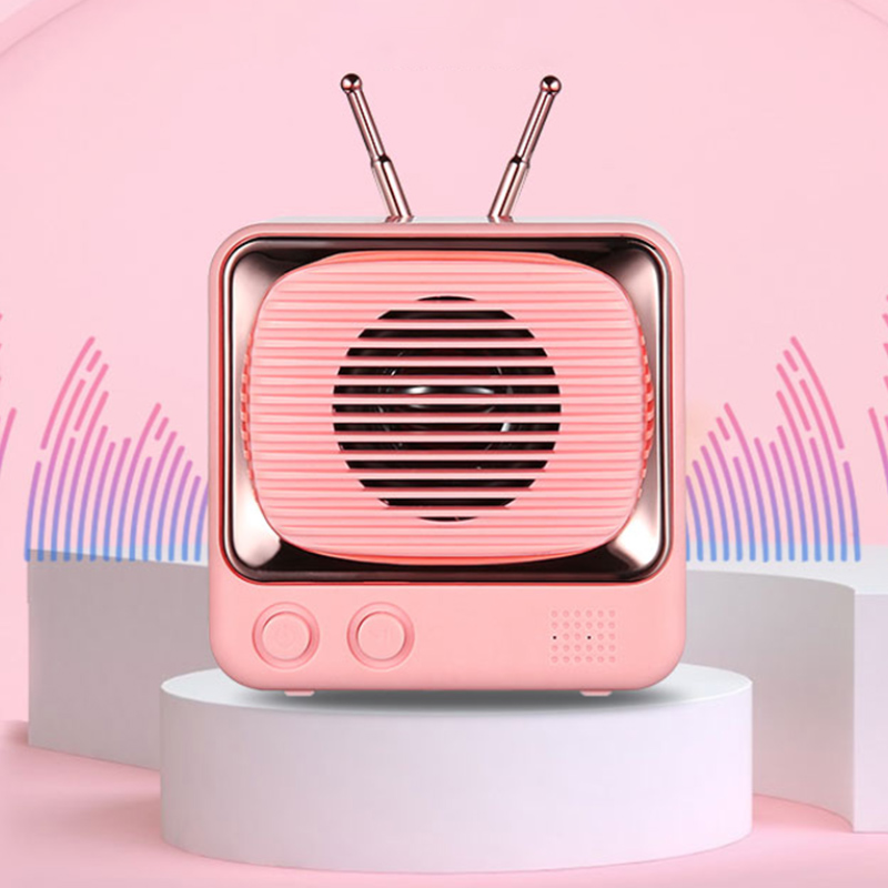 Radio TV Speaker Sound Box Audio Portable Rechargeable Mini Retro Bluetooth Radio Cute Outdoor Mini Speakers Travel Music Player