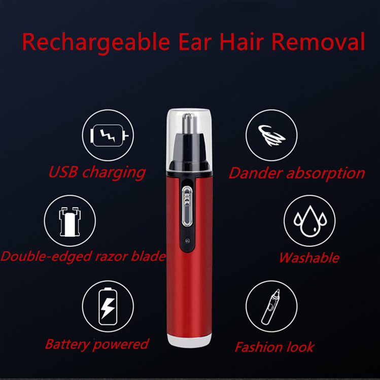 Rechargeable Ear Hair Removal Shaver Electric Nose Trimmer Multifunctional Hair Removal Face Neat