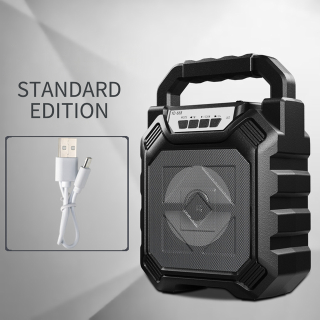 Bluetooth Speaker Wireless Portable Boom Box Soundbar Subwoofer With Microphone Outdoor Sports Card Pluggable Loudspeaker