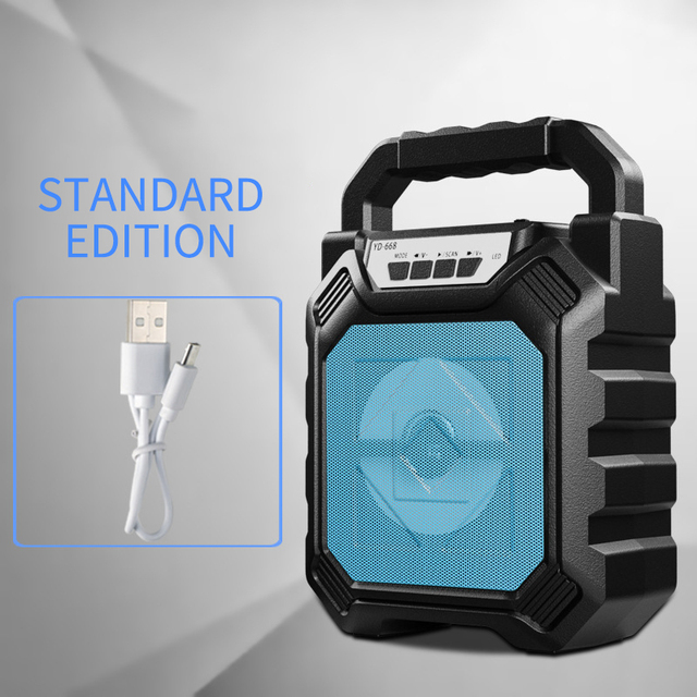 Bluetooth Speaker Wireless Portable Boom Box Soundbar Subwoofer With Microphone Outdoor Sports Card Pluggable Loudspeaker