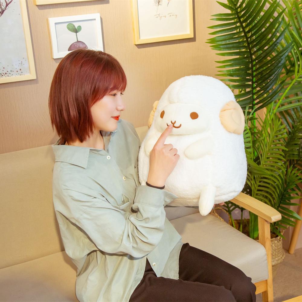 30cm Kawaii Sheep Plush Toys Sofa Decor Super Soft Cute Animals Pillow Stuffed Baby Cartoon Doll for Kids Girls Birthday Gift