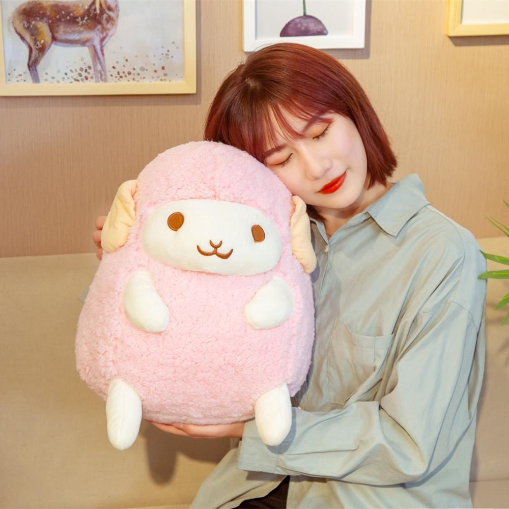 30cm Kawaii Sheep Plush Toys Sofa Decor Super Soft Cute Animals Pillow Stuffed Baby Cartoon Doll for Kids Girls Birthday Gift