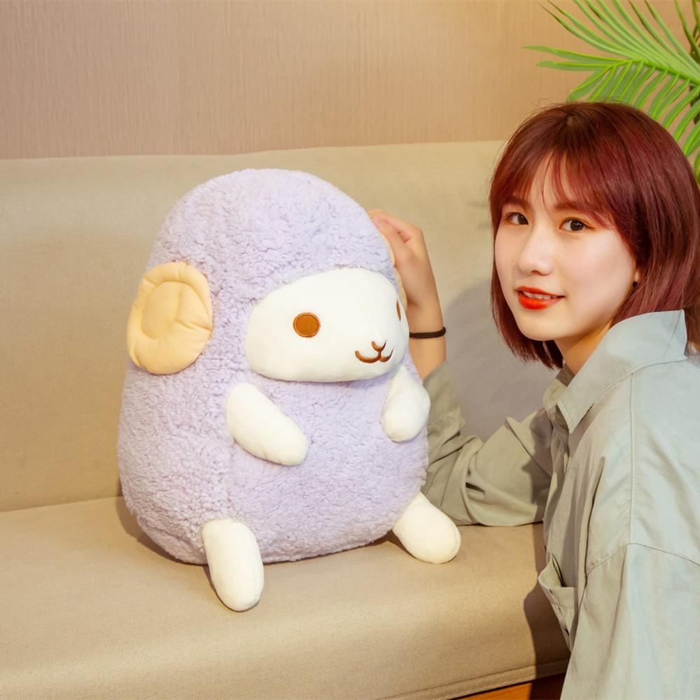 30cm Kawaii Sheep Plush Toys Sofa Decor Super Soft Cute Animals Pillow Stuffed Baby Cartoon Doll for Kids Girls Birthday Gift