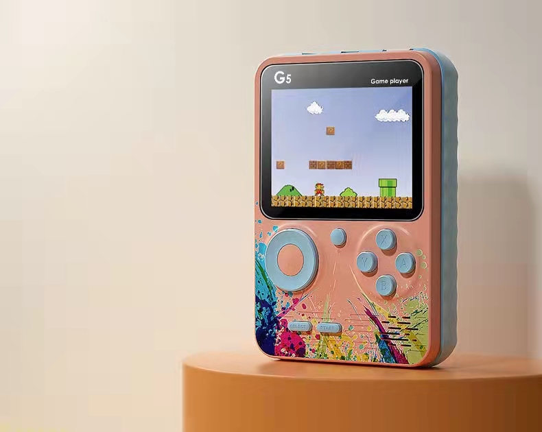 Video Game Consoles 500 Retro Games in 1 AV Out Two Player Gamepads  Rechargeable Battery Portable Game Players for Kids Gift