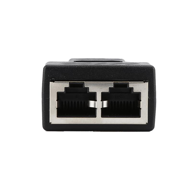 1 To 2 LAN Ethernet Network RJ45 Cable Port Network Cable Splitter Extender Plug Adapter Connector RJ45 Network Tee Head