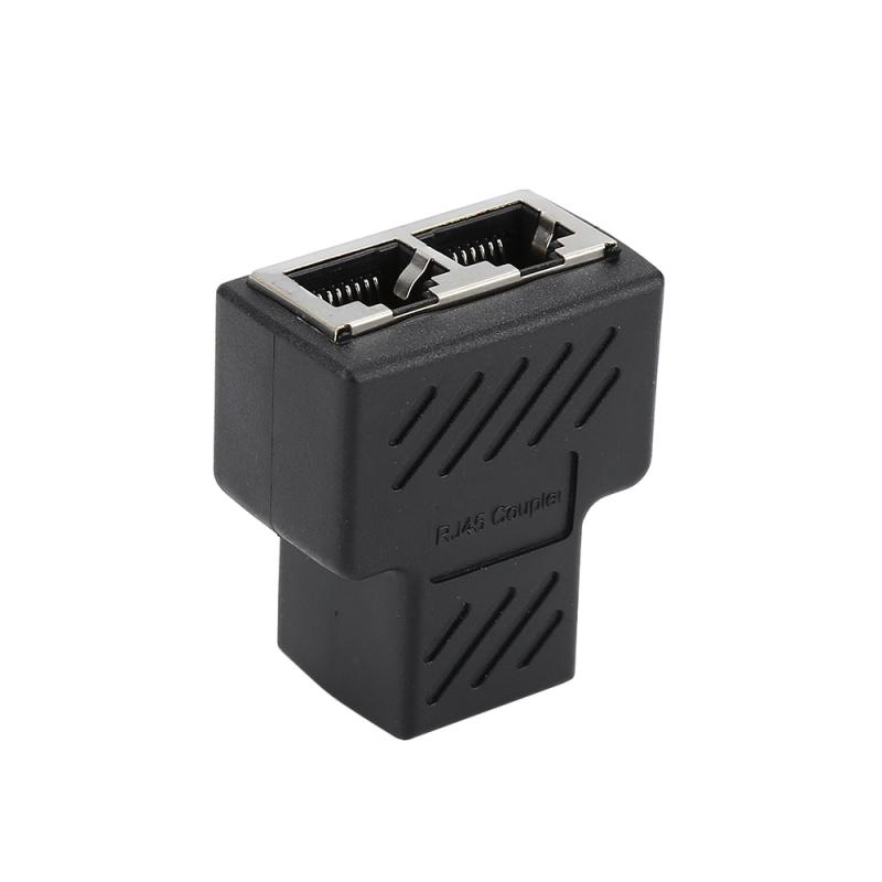 1 To 2 LAN Ethernet Network RJ45 Cable Port Network Cable Splitter Extender Plug Adapter Connector RJ45 Network Tee Head