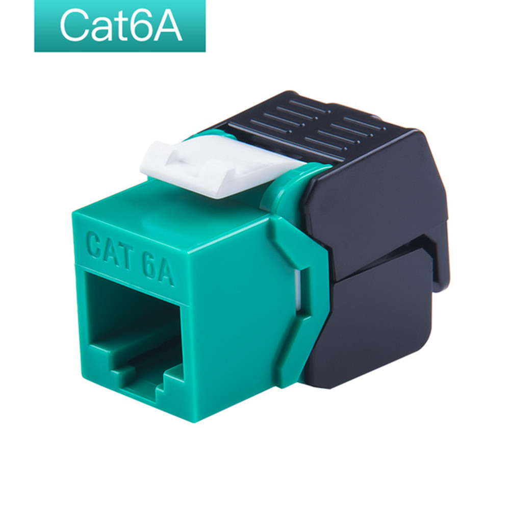 RJ45 Connector 10G Ethernet Cat6A Colorful Keystone Jacks Toolless Network Modules Connection RJ45 Computer Patch Bay For Router