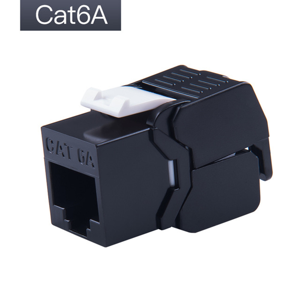 RJ45 Connector 10G Ethernet Cat6A Colorful Keystone Jacks Toolless Network Modules Connection RJ45 Computer Patch Bay For Router