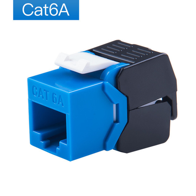 RJ45 Connector 10G Ethernet Cat6A Colorful Keystone Jacks Toolless Network Modules Connection RJ45 Computer Patch Bay For Router