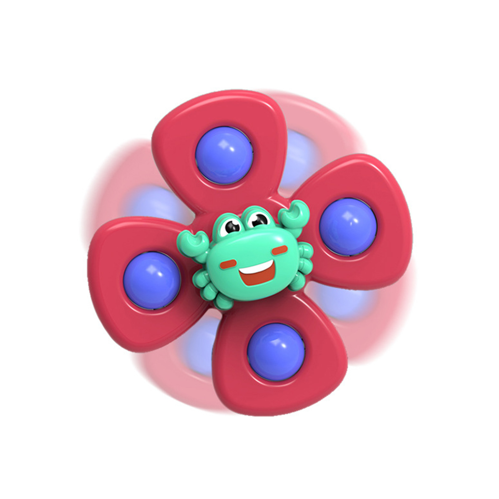 1PC Baby Bath Spinning Toy Animal Hand Spinner Toys With Suction Cups Windmill Spinner Baby Stress Decompresssion Toys