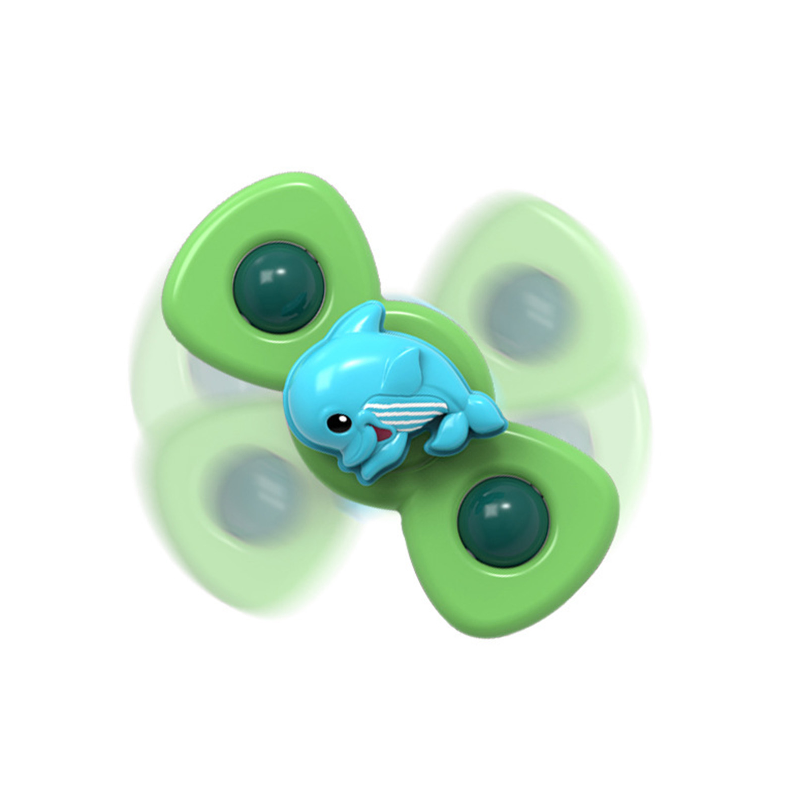 1PC Baby Bath Spinning Toy Animal Hand Spinner Toys With Suction Cups Windmill Spinner Baby Stress Decompresssion Toys