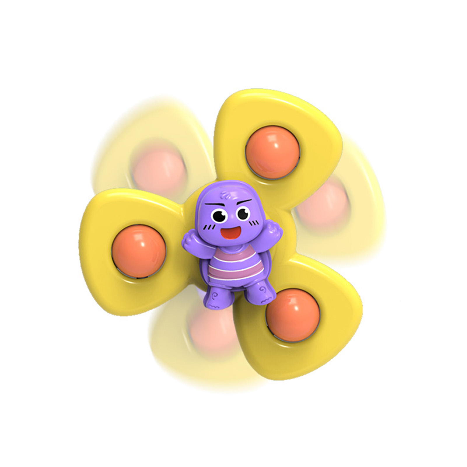 1PC Baby Bath Spinning Toy Animal Hand Spinner Toys With Suction Cups Windmill Spinner Baby Stress Decompresssion Toys