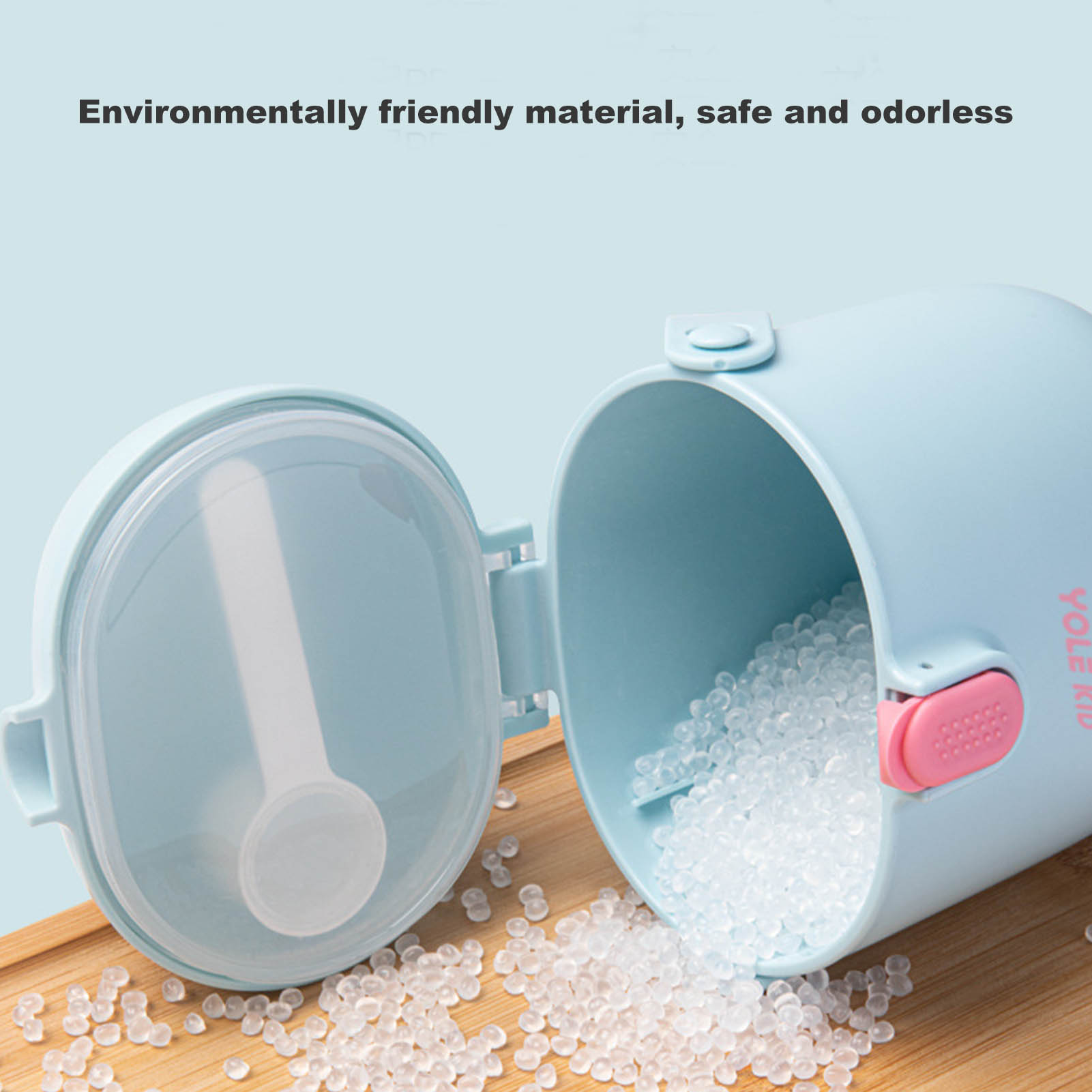 1PC New Milk Powder Storage Box With Spoon Portable Baby Food Snacks Container Newborn Milk Powder Case Feeding Accessories