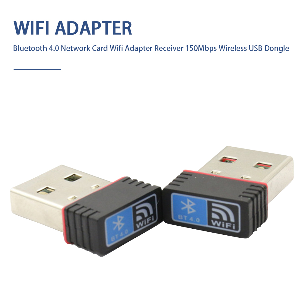 Wireless Wifi Adapter Bluetooth 4.0 Wifi Adapter USB Network Card Dongle Dual Mode Home Mini for Mac Win 10 8 7 Vista XP 2000
