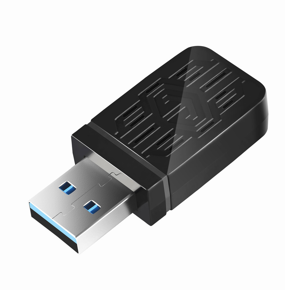 AC1200 USB3.0 Mini Wifi Receiver Adapter 1200Mbps Wireless Network Card  with RTL8812BU 2.4G/5.8G Dual Band  USB LAN Card
