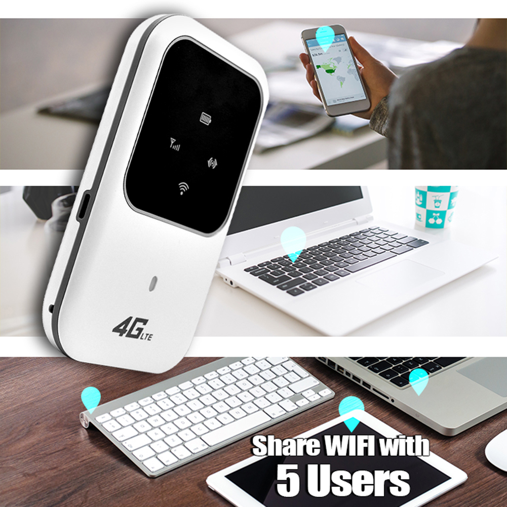 Portable 4G LTE 100Mbps Wireless Router Car Mobile Broadband Network Pocket 2.4G Wireless Router Hotspot SIM Unlocked WiFi Modem