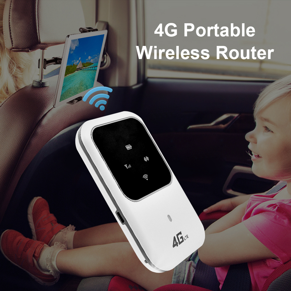 Portable 4G LTE 100Mbps Wireless Router Car Mobile Broadband Network Pocket 2.4G Wireless Router Hotspot SIM Unlocked WiFi Modem